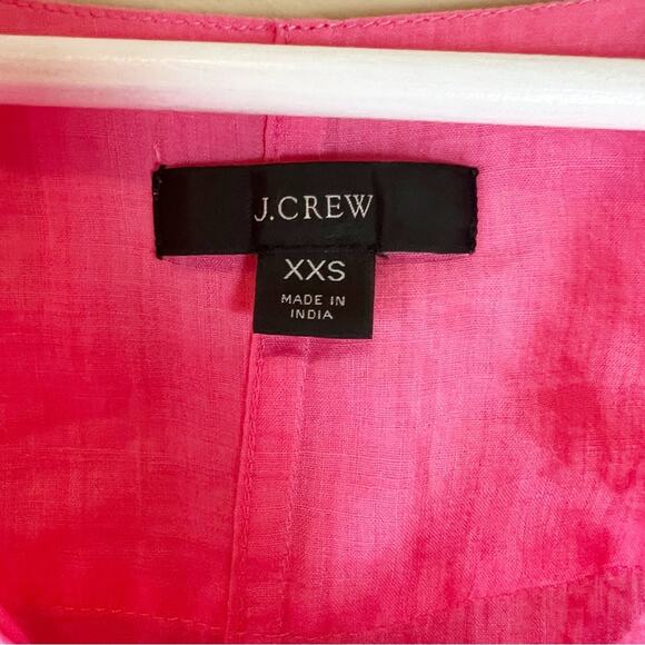 J. Crew Tea Rose Ramie Tunic‎ Top Size XXS - Picture 6 of 8